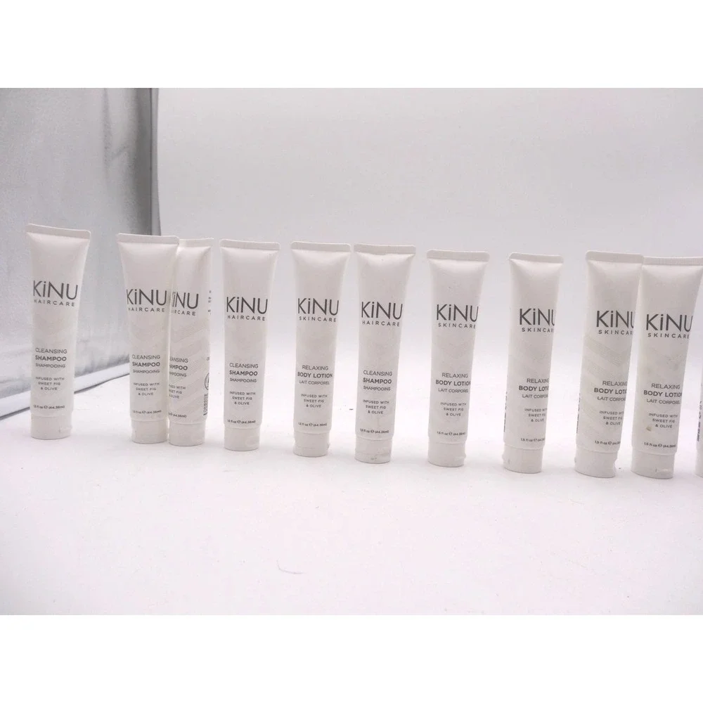 KINU Travel Shampoo and  Body Lotion 1.5 oz. Sweet Fig & Olive‎ LOT OF 16